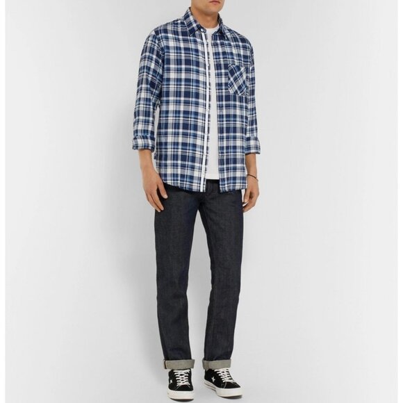 Rag & Bone Mens Fit 3 Beach checked Herringbone Plaid Button-Up Shirt XXL - Picture 3 of 15